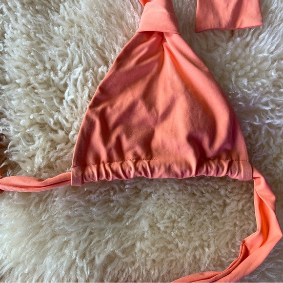 STONE FOX SWIM Isobel Top SIZE MEDIUM Coral Orange - Picture 4 of 5